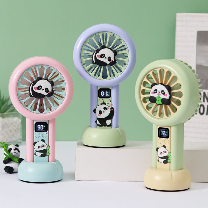 Ladies Portable Hand Fan in Panda Design Bowlift