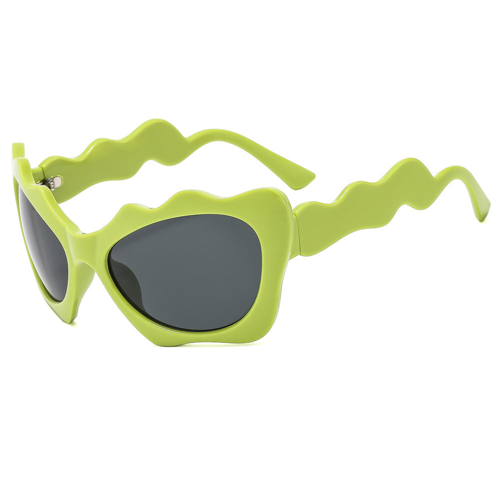 Ladies sunglasses in creative wave design Bowlift