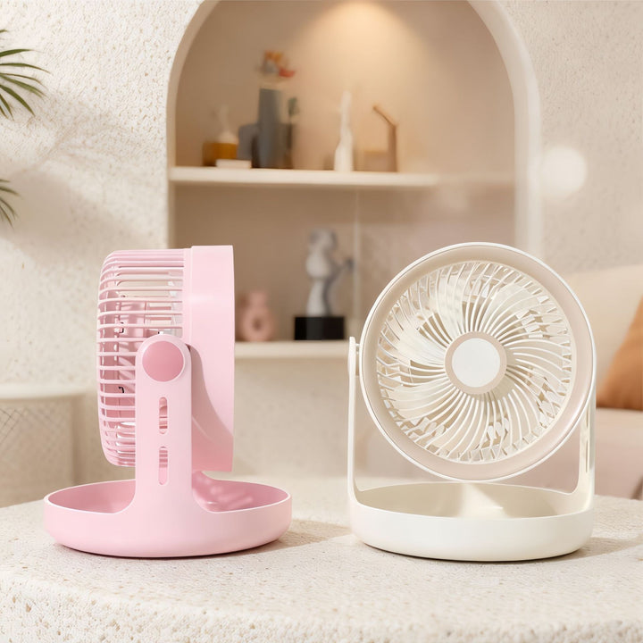 Women's portable table fan with ergonomic design and easy handling Bowlift