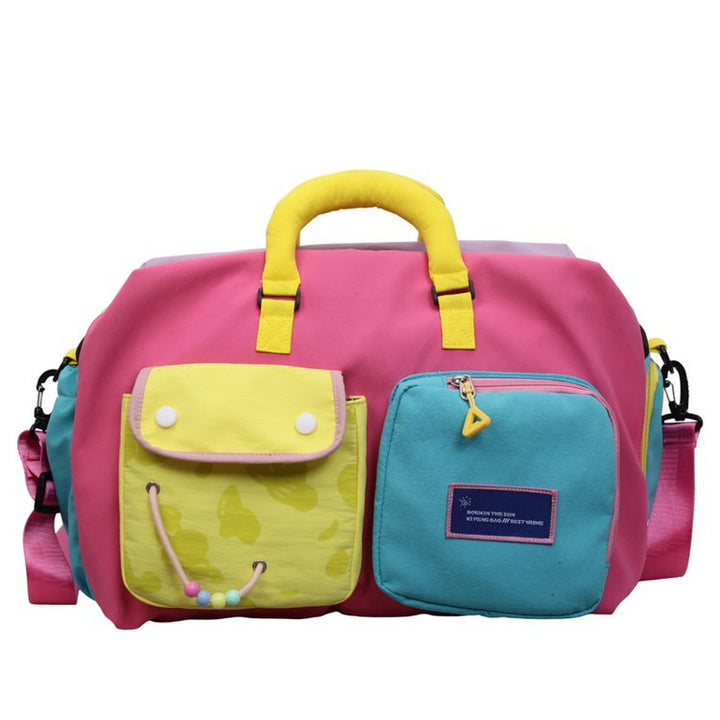 Playful Patterned Weekender Duffle Bag Bowlift