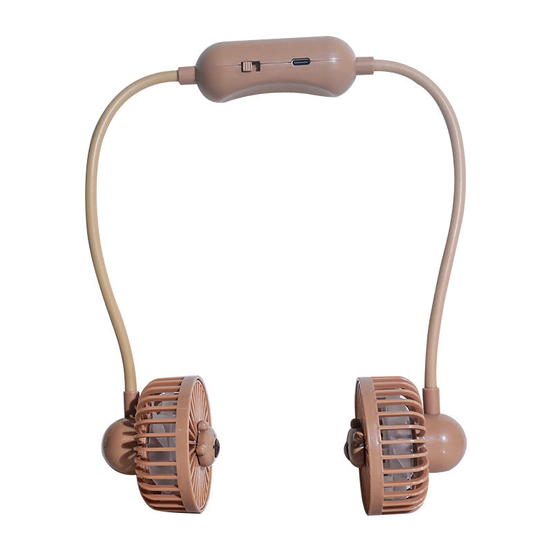 Portable Usb Neck Fan with Flexible Mount Bowlift