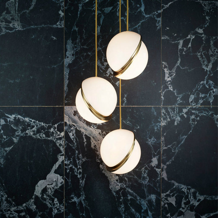 Modern Minimalist Pendant Light with Elegant Gold Accents
