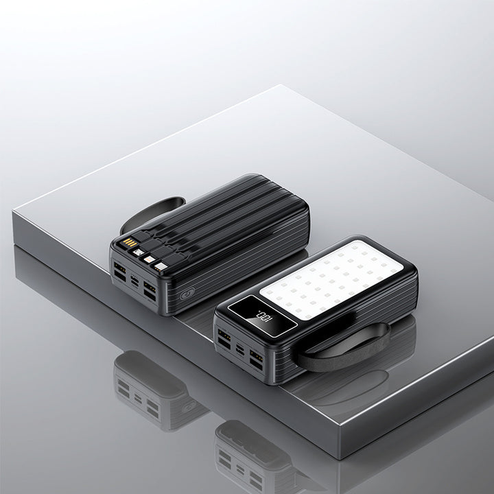 Portable power bank with integrated fast charging function and LCD display Bowlift