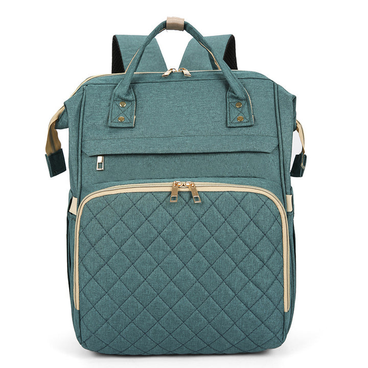 Multi-Functional Quilted Travel Backpack Bowlift
