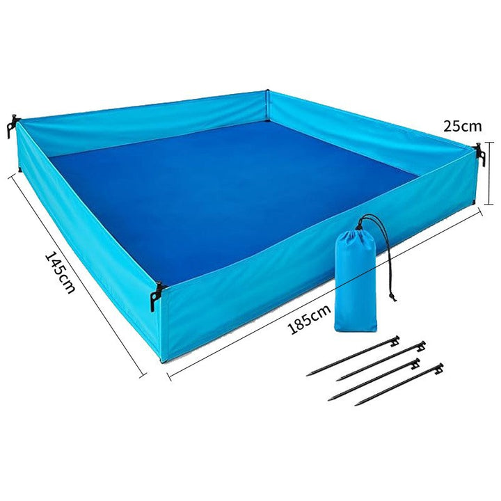 Versatile Sand-Free Beach Mat with Anchor System Bowlift