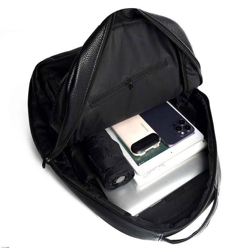 Premium Leather Business Backpack Bowlift