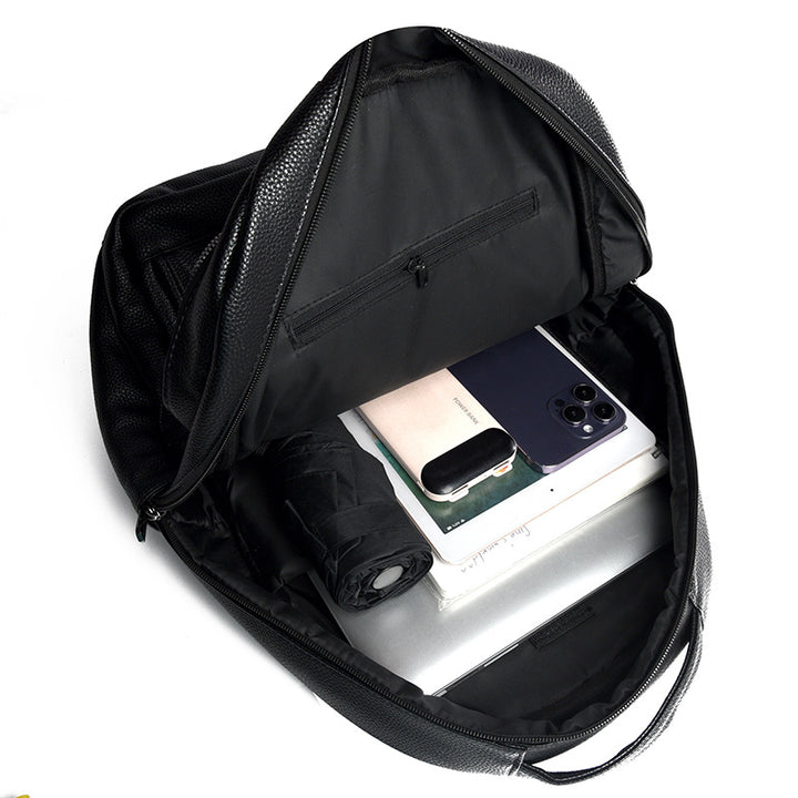 Premium Leather Business Backpack Bowlift