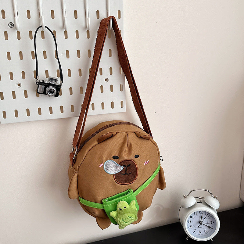 Plush Shoulder Bag in Animal Design Bowlift