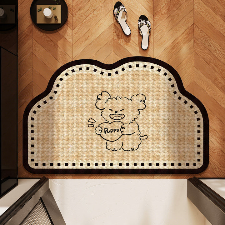Cute Pet-Themed Bath Mat Bowlift