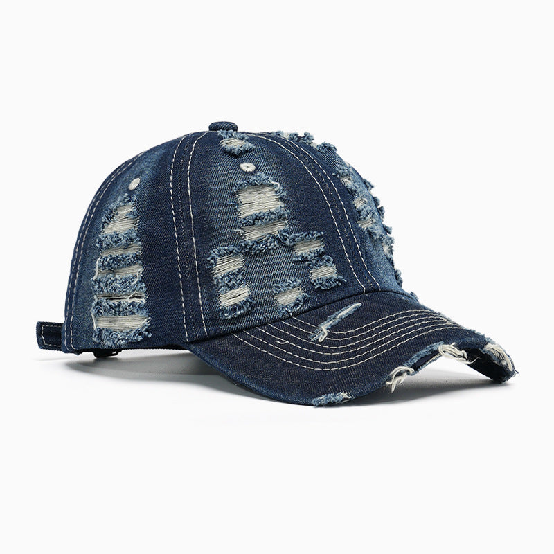 Ladies fashion Destroyed-basecap Bowlift