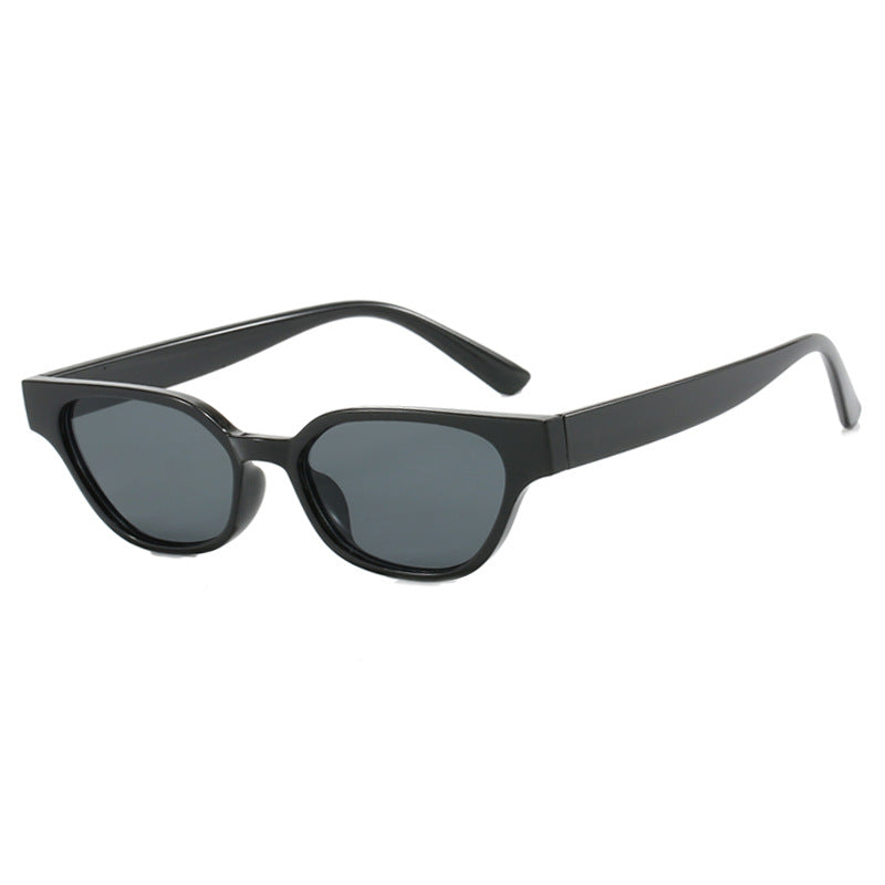 Women's fashionable sunglasses with curved frame and brown lenses Bowlift