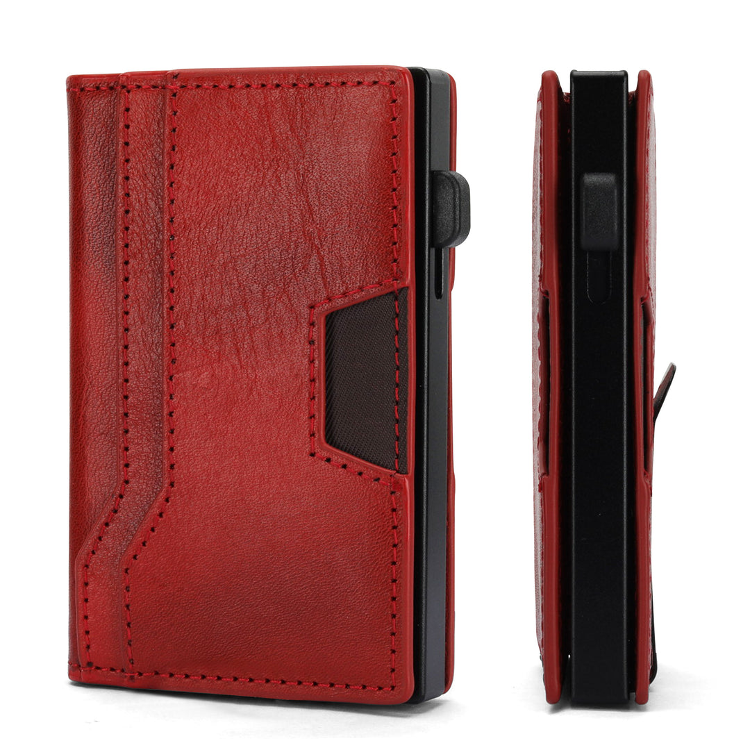 RFID-Blocking Tactical Leather Cardholder Bowlift