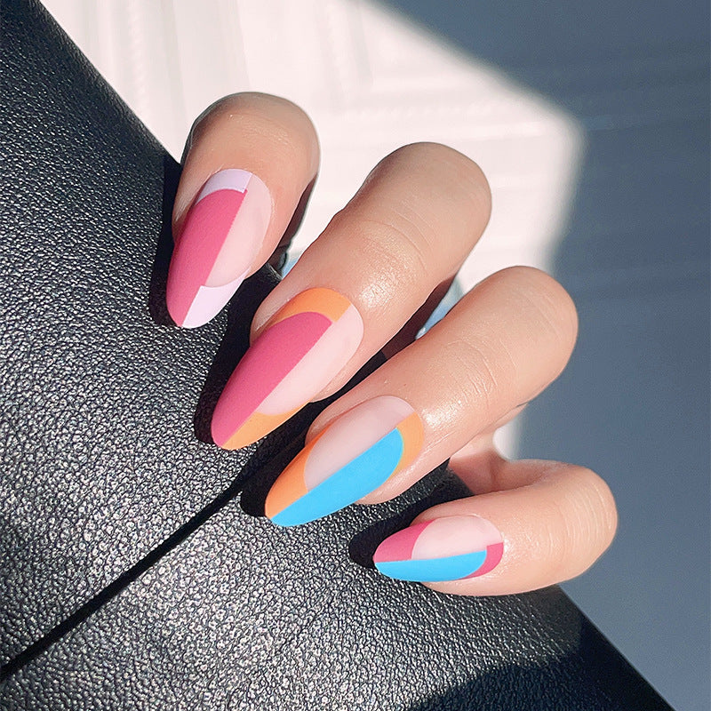 Artistic Pointed Press-On Nail Set Bowlift