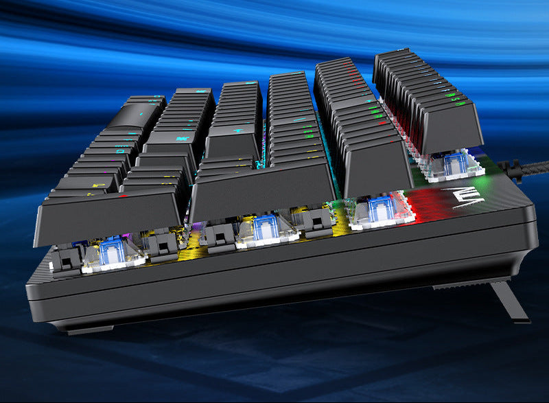 RGB Backlit Mechanical Gaming Keyboard Bowlift
