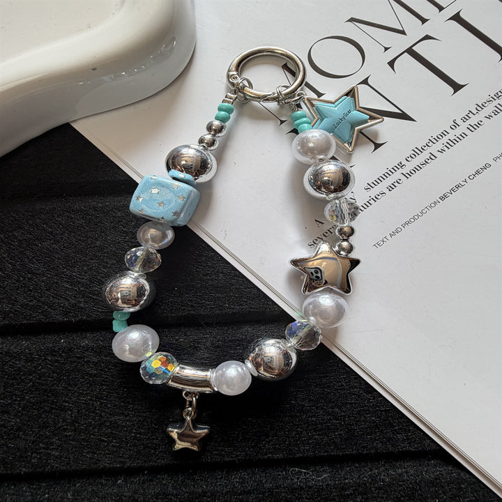Creative Beaded Charm Keychain Bowlift