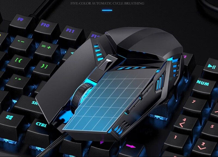 Ergonomic Gaming Mouse with Customizable DPI Bowlift