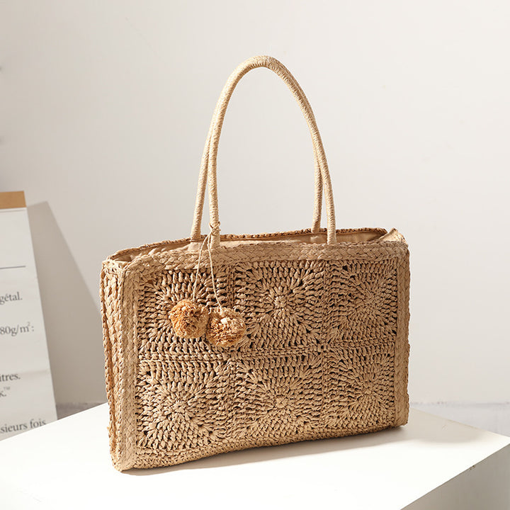 Handcrafted Macrame Beach Bag Bowlift