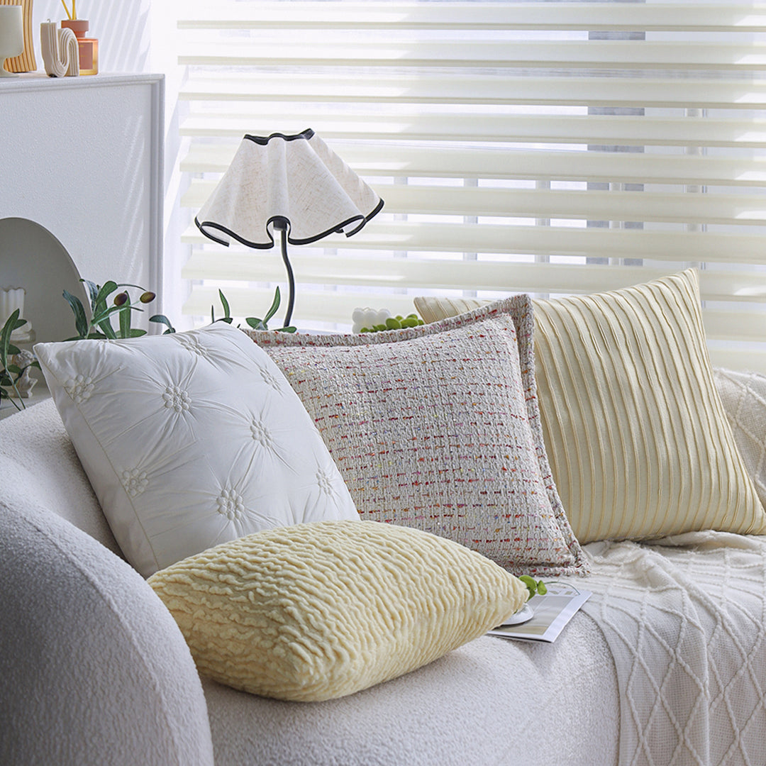 Rectangular decorative pillow with teddy fleece surface and cozy filling Bowlift