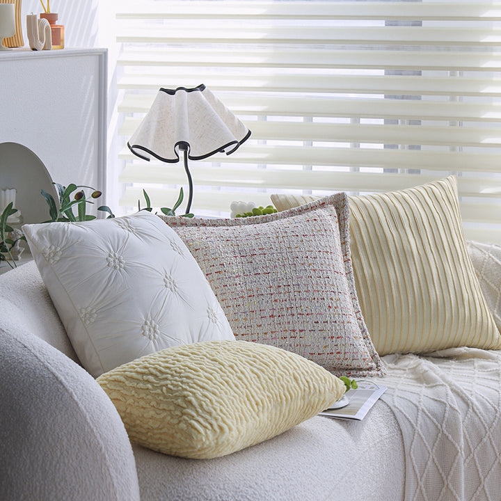 Rectangular decorative pillow with teddy fleece surface and cozy filling Bowlift