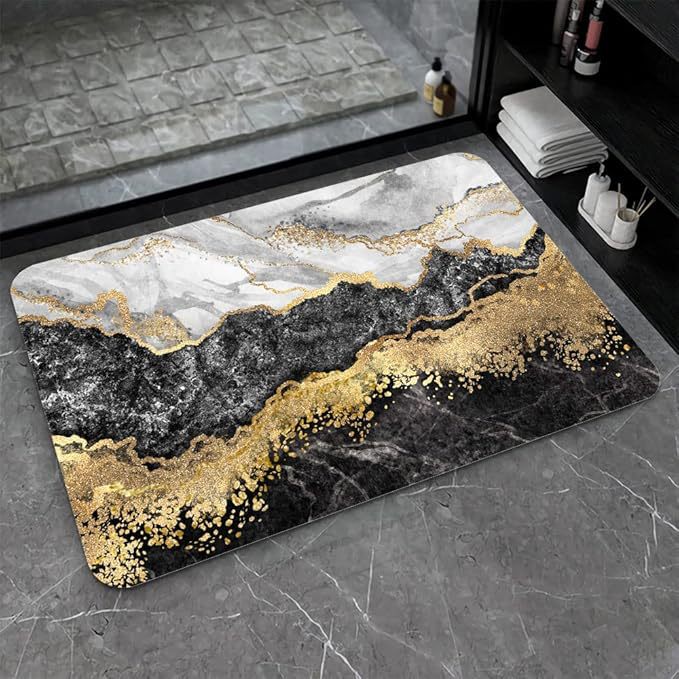 Stylish Water-Resistant Bath Mat Bowlift