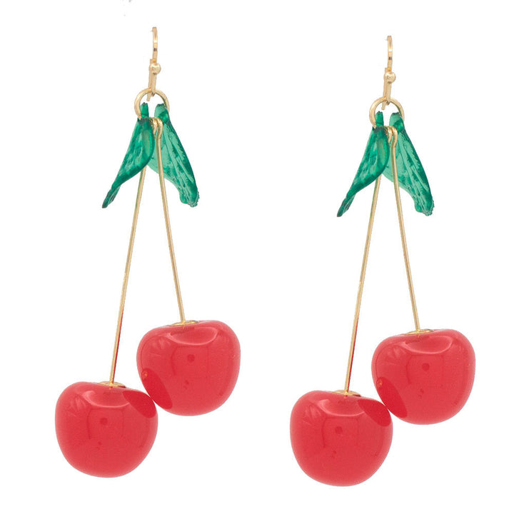 Quirky Cherry Drop Earrings Bowlift