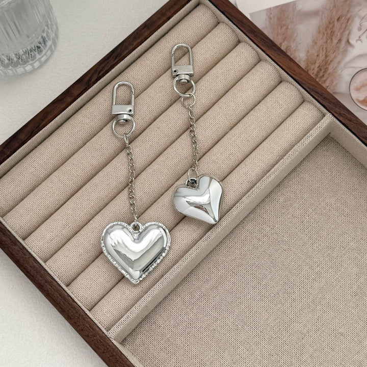 Heart-Shaped Metal Keychain Bowlift