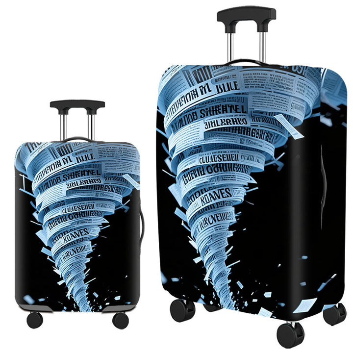Tropical Leaf Print Hard Shell Luggage Bowlift