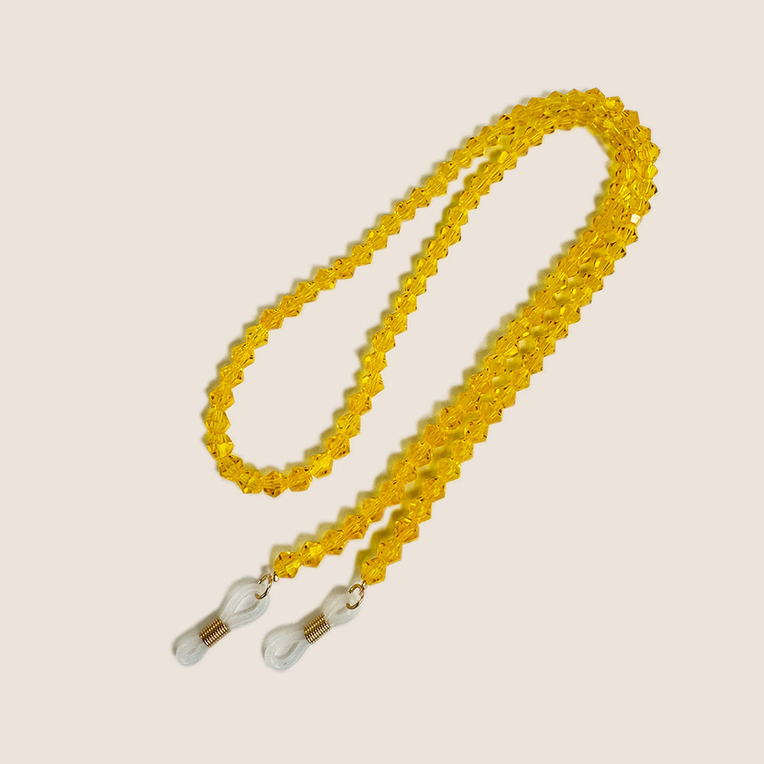 Beaded Eyewear Chain with Clear Tips Bowlift