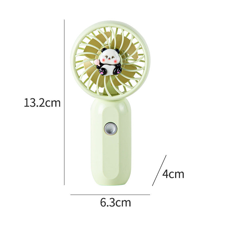 Adorable Handheld Cooling Fan with Cute Panda Design Bowlift