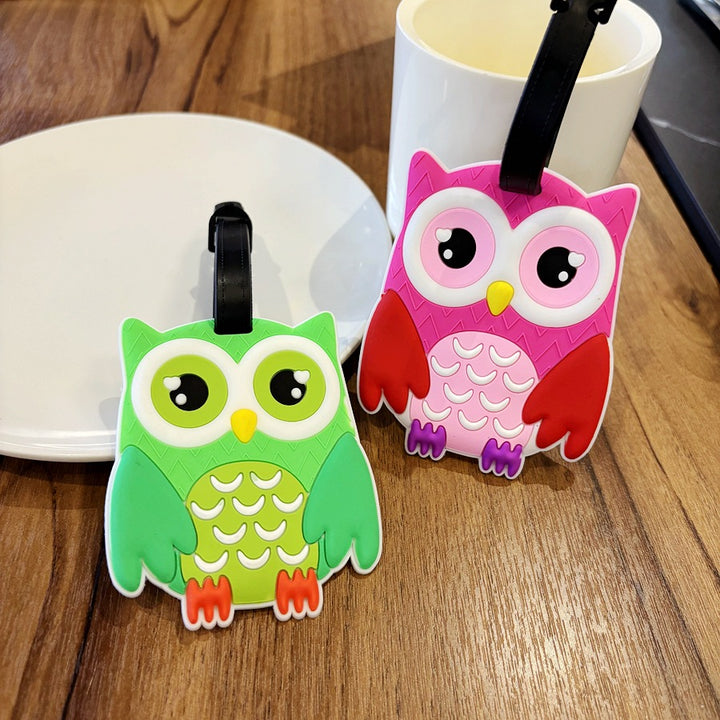 Owl-Shaped Travel Luggage Tag Bowlift