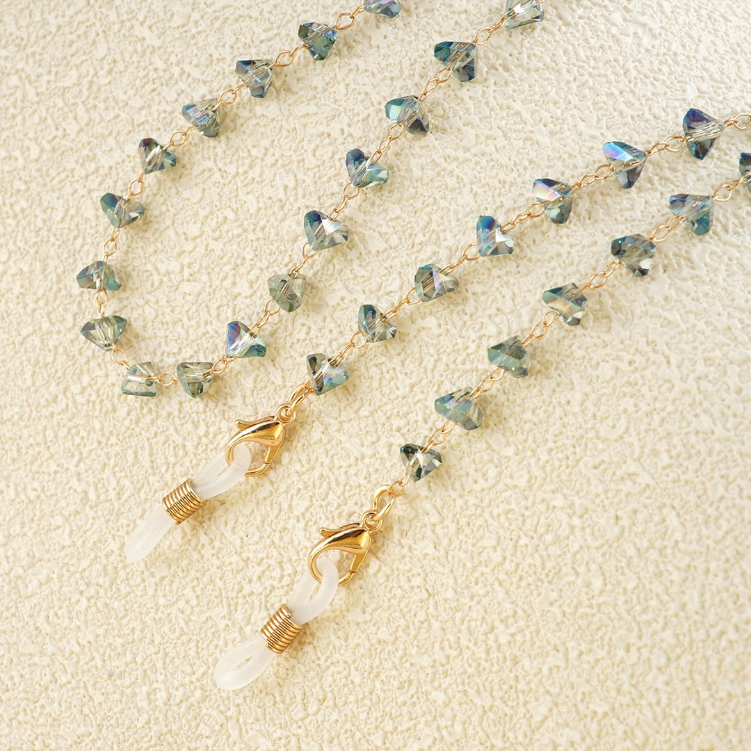 Heart-Shaped Beaded Eyewear Chain Bowlift