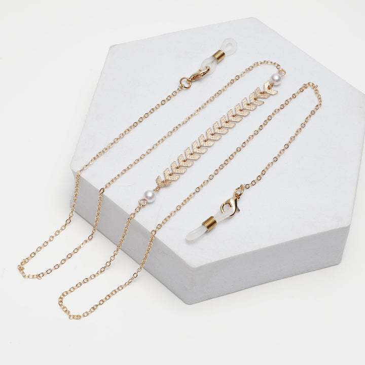 Premium Pearl-Embellished Eyewear Chain Bowlift