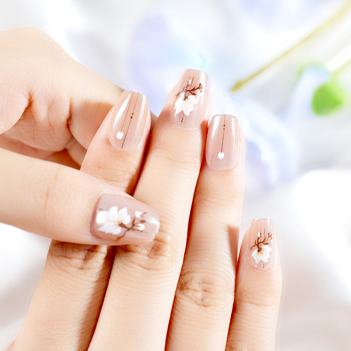 Artistic Floral Nail Wraps Bowlift