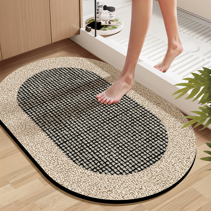Soft Textured Bathroom Rug Bowlift