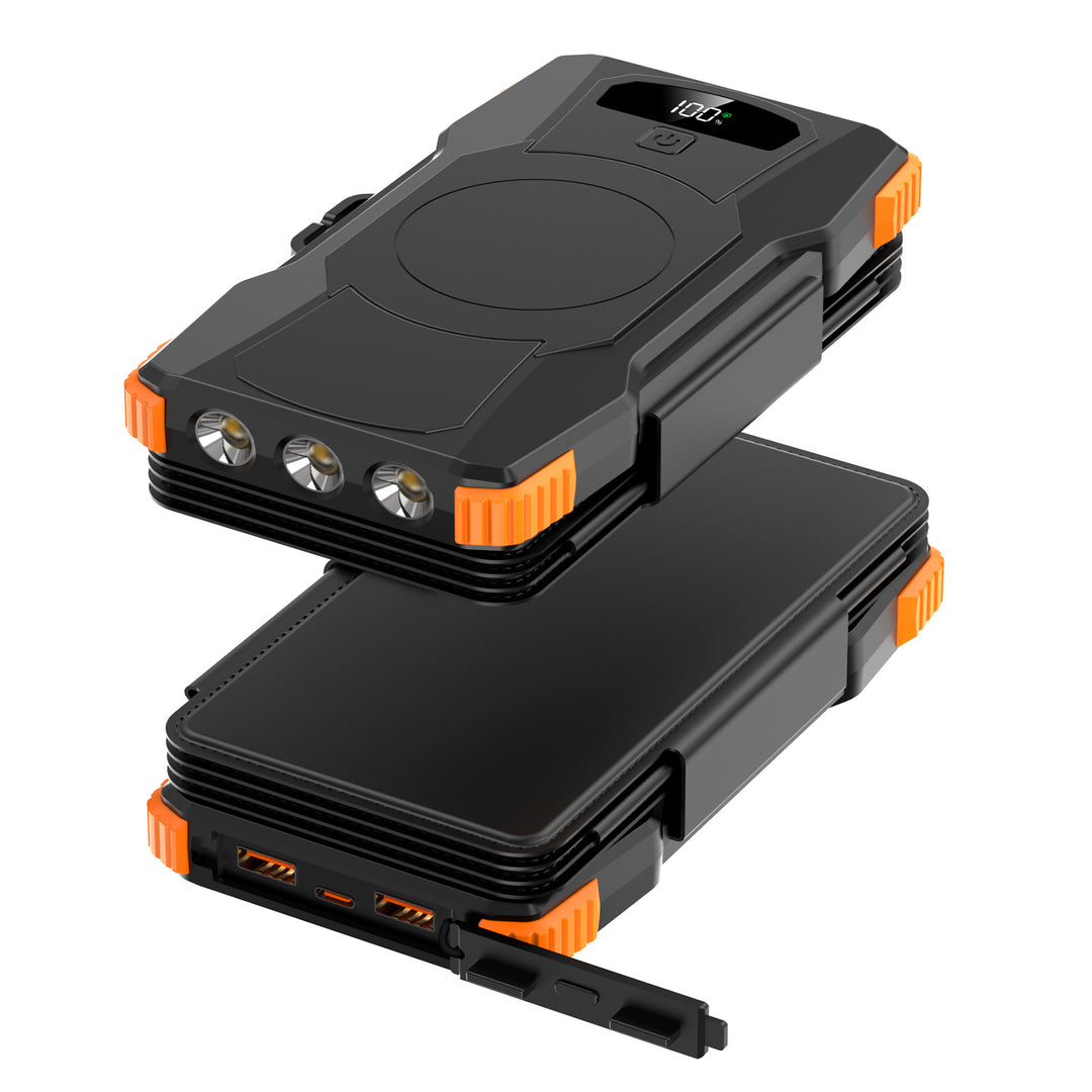 High-performance solar power bank with integrated LED lighting Bowlift