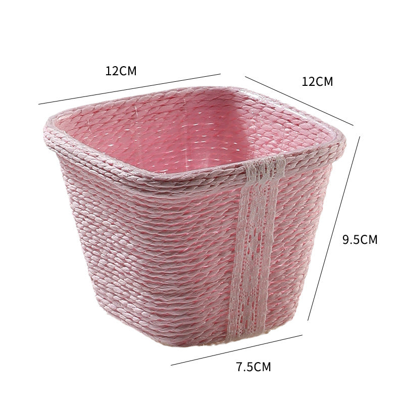 Natural Fiber Decorative Storage Container Bowlift