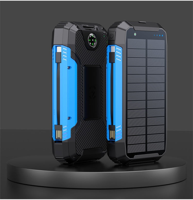 Robust Solar Powerbank with Integrated Compass and LED Lighting Bowlift