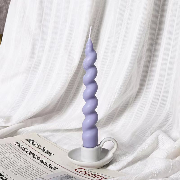 Decorative Twisted Spiral Taper Candle