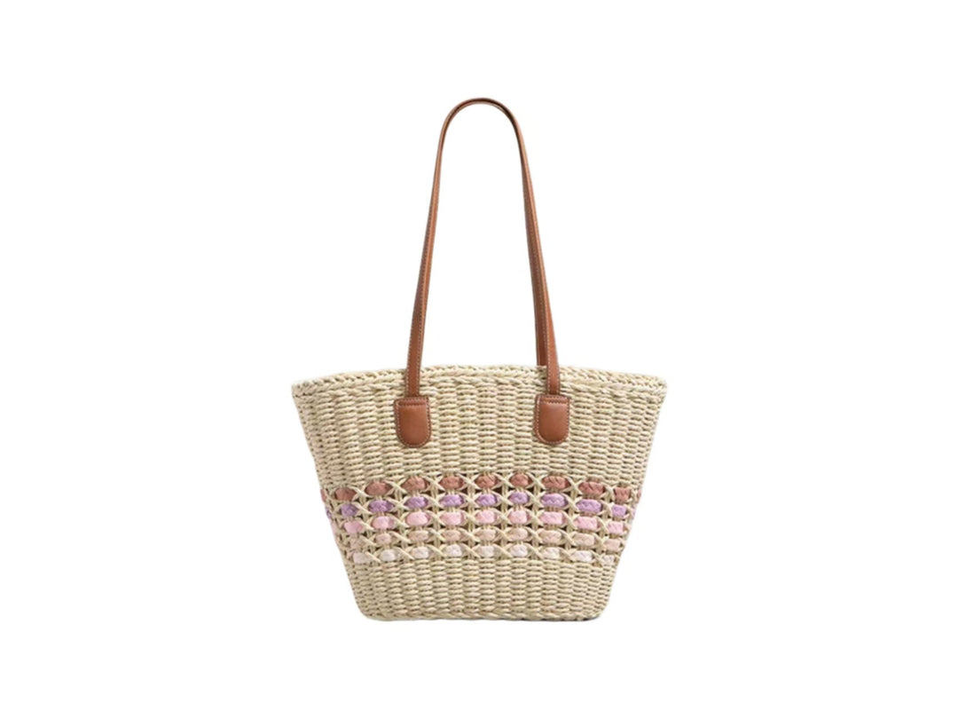 Handbag Made of High-Quality Woven Material Bowlift