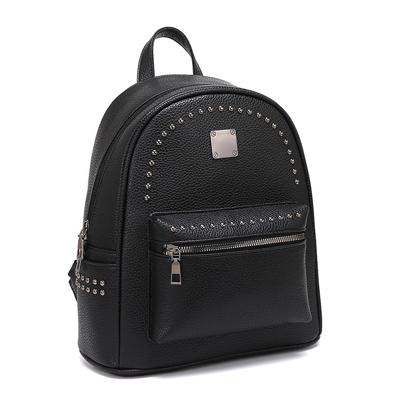 Studded Leather Backpack Bowlift