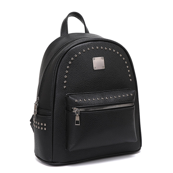 Studded Leather Backpack Bowlift