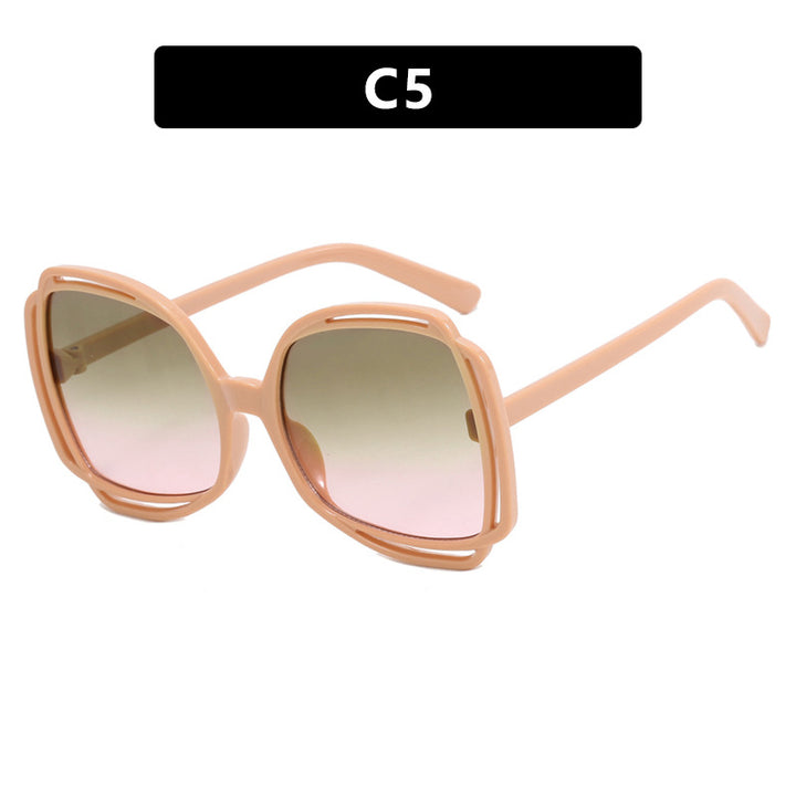 Women's oversized sunglasses in stylish retro design Bowlift