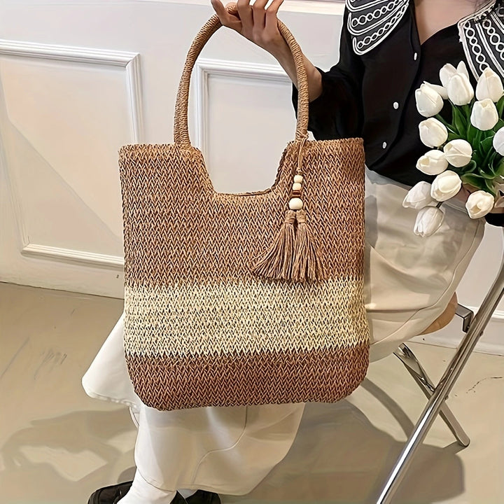 Exclusive and Handmade Beach Bag with Fringes Bowlift
