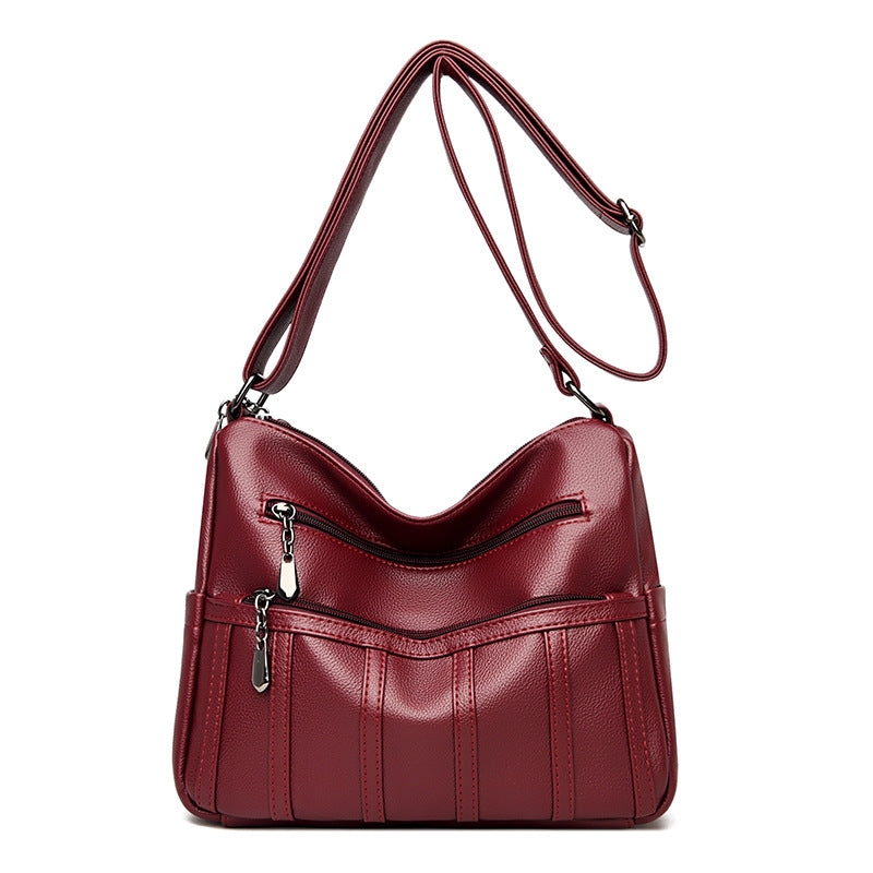 Elegant Textured Shoulder Bag Bowlift