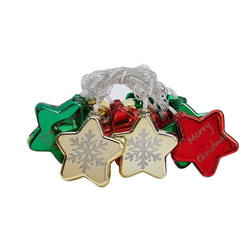 Festive string lights with Christmas ornaments Bowlift