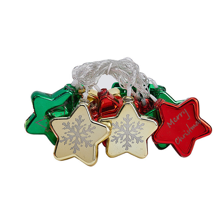 Festive string lights with Christmas ornaments Bowlift
