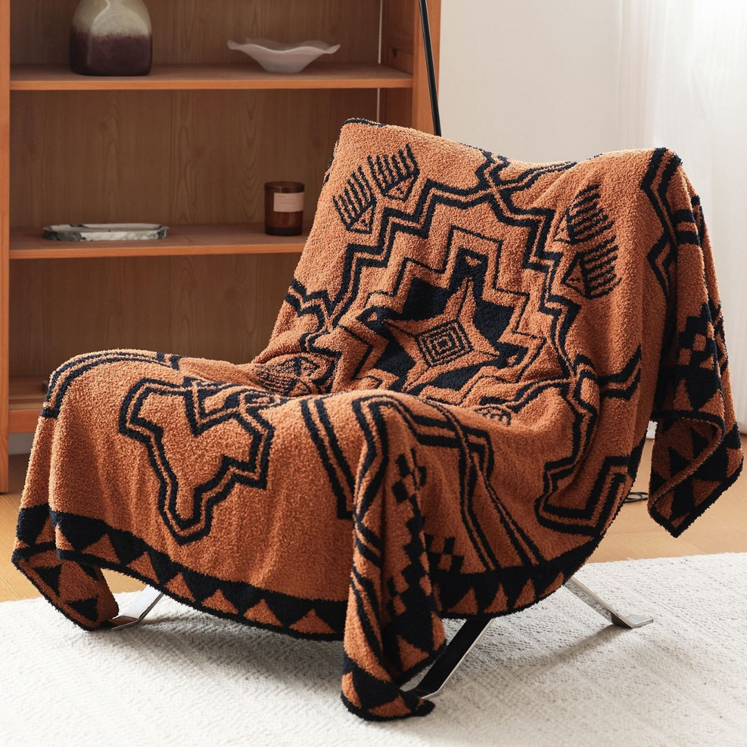 Decorative Geometric Throw Blanket