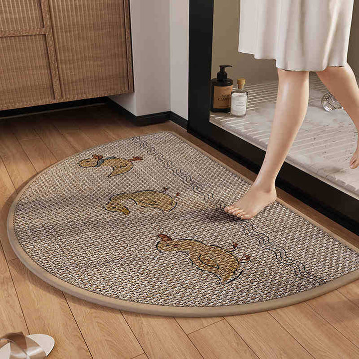 Soft Plush Bathroom Mat Bowlift