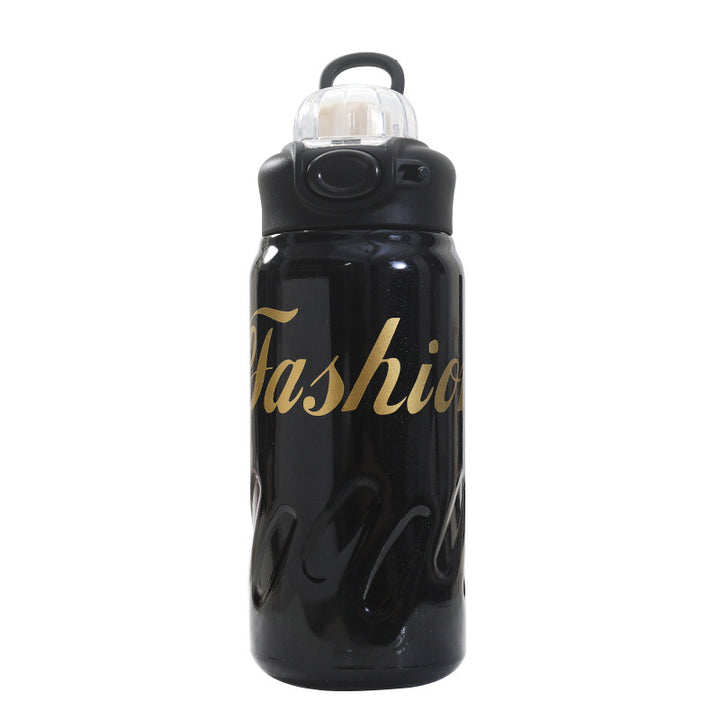 Stylish sports water bottle with practical spill protection Bowlift