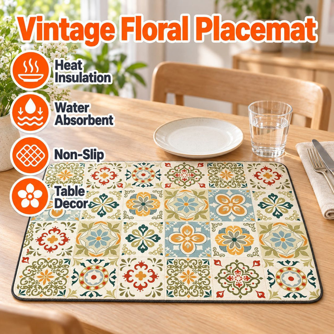 Decorative Kitchen Comfort Mat Bowlift